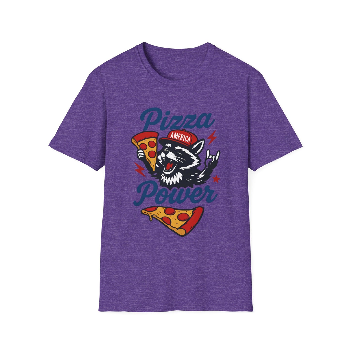 Pizza Power Raccoon T Shirt