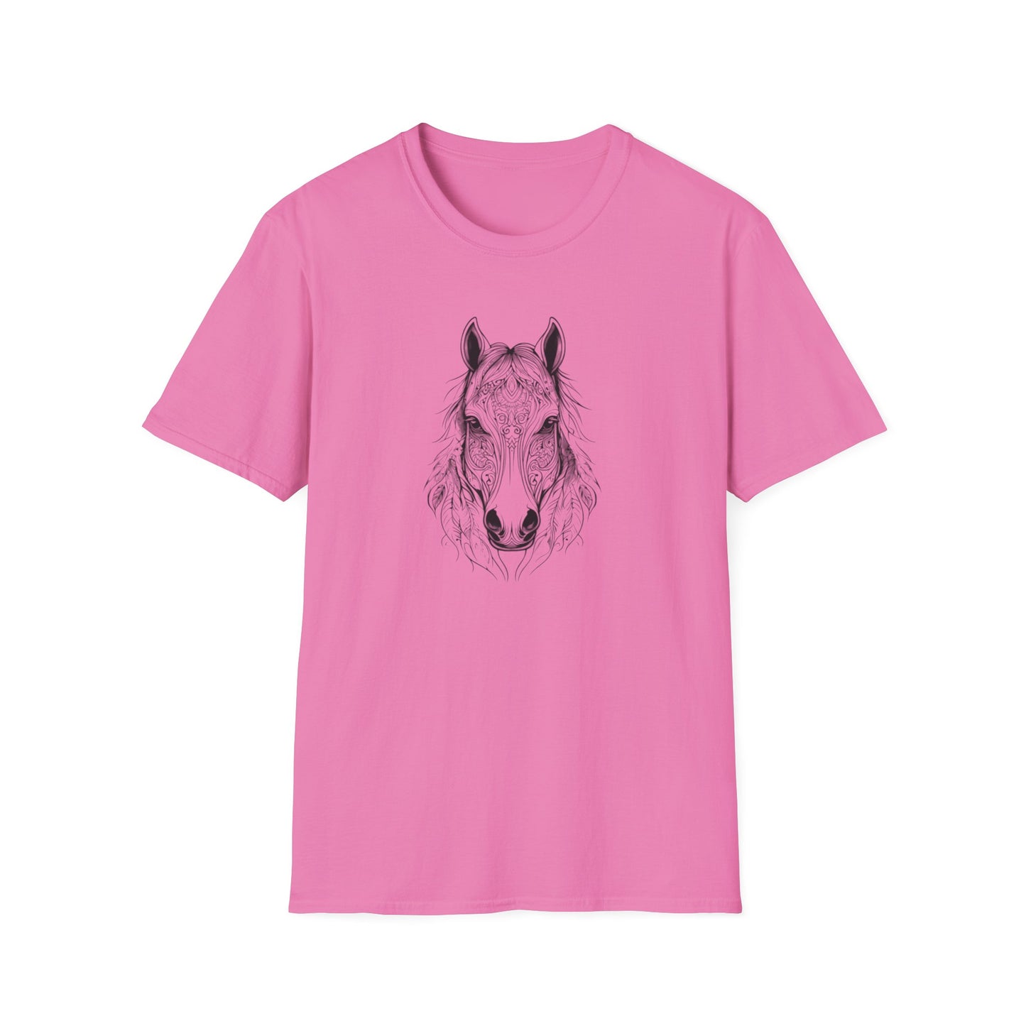 Detailed Mandela Horse Head T Shirt