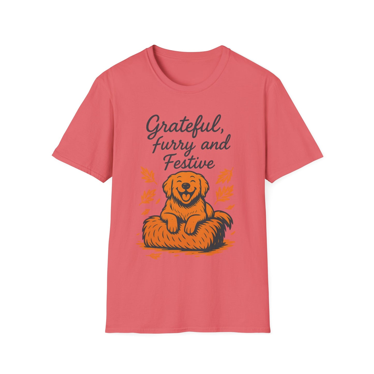 Grateful, Furry and Festive Dog T Shirt