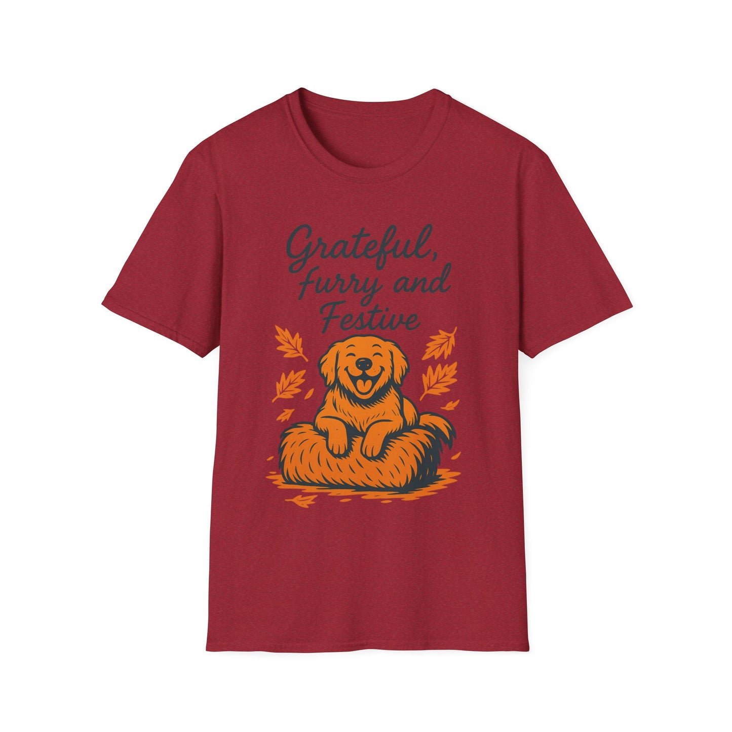 Grateful, Furry and Festive Dog T Shirt