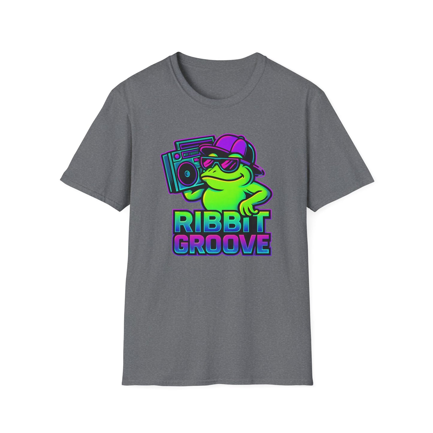 Ribbit Groove Frog With Boom Box T Shirt