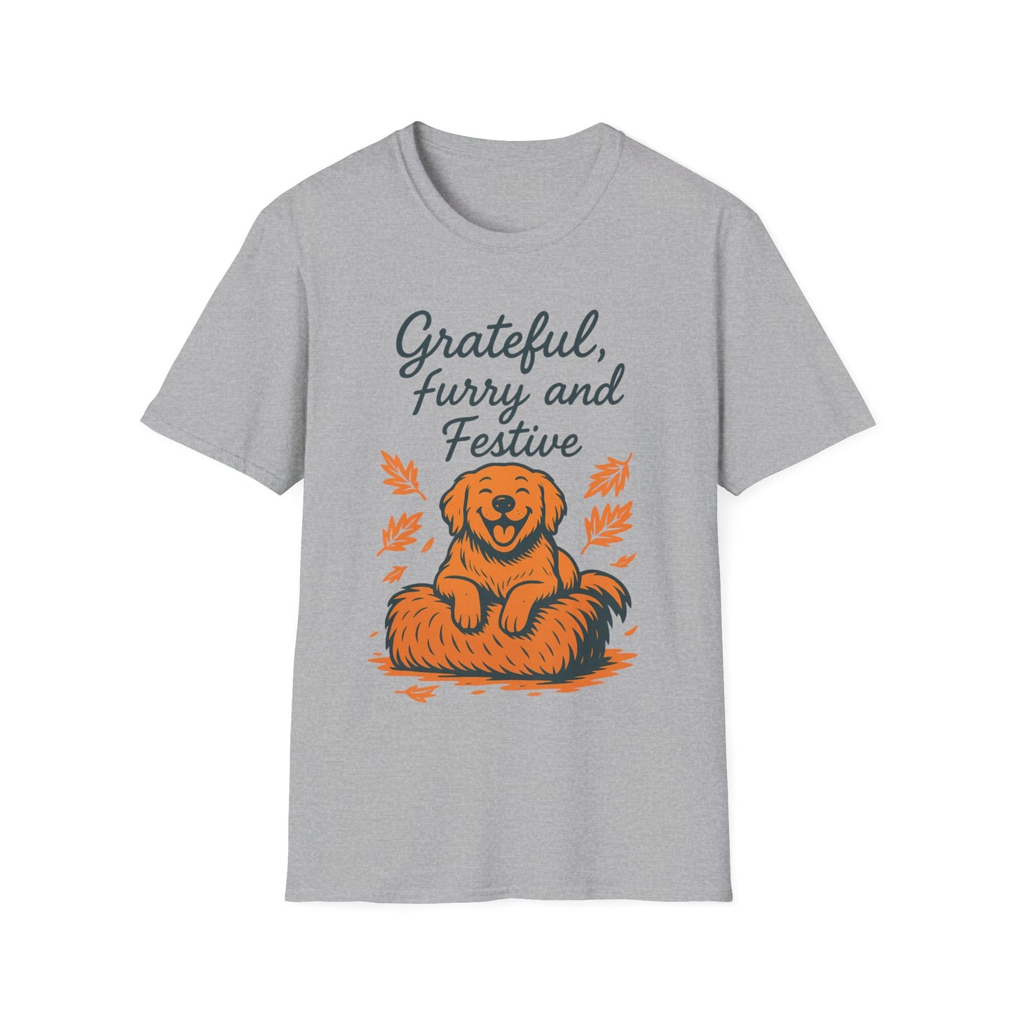 Grateful, Furry and Festive Dog T Shirt