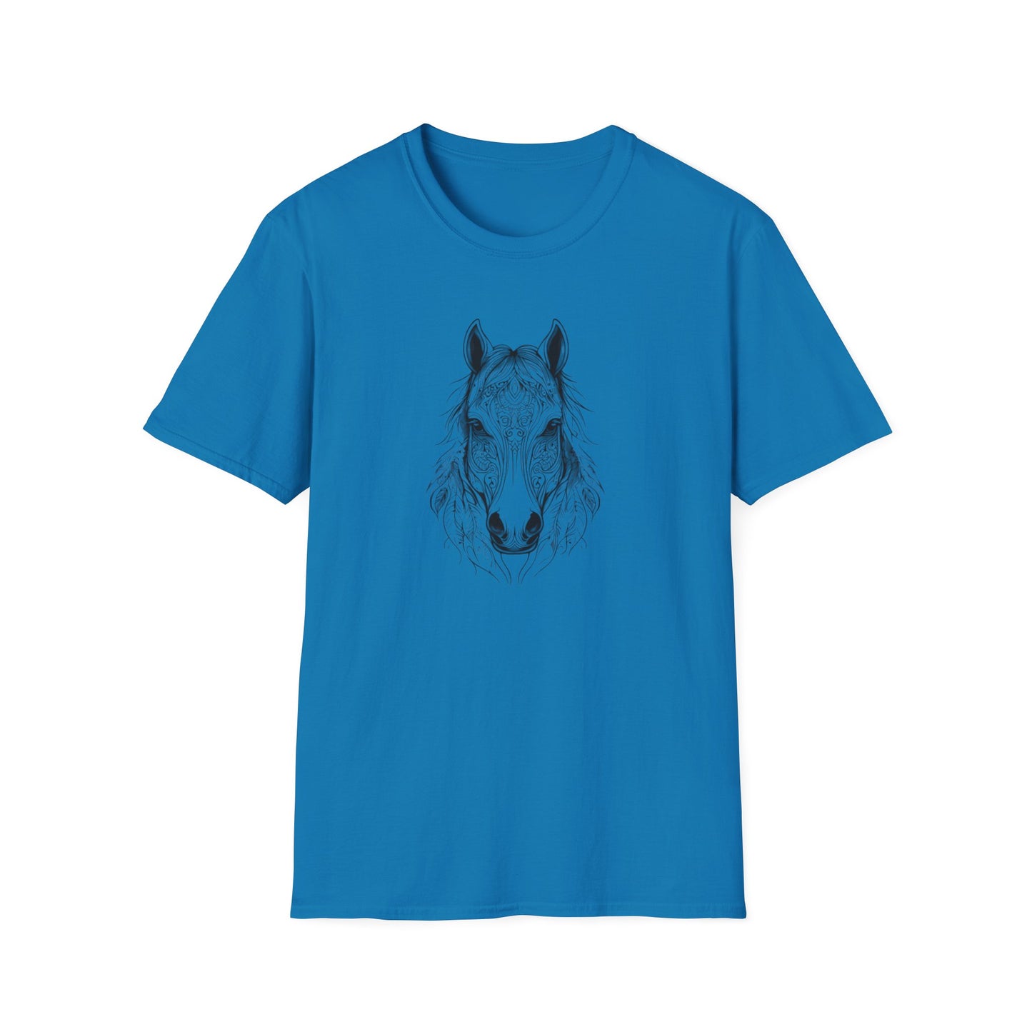 Detailed Mandela Horse Head T Shirt