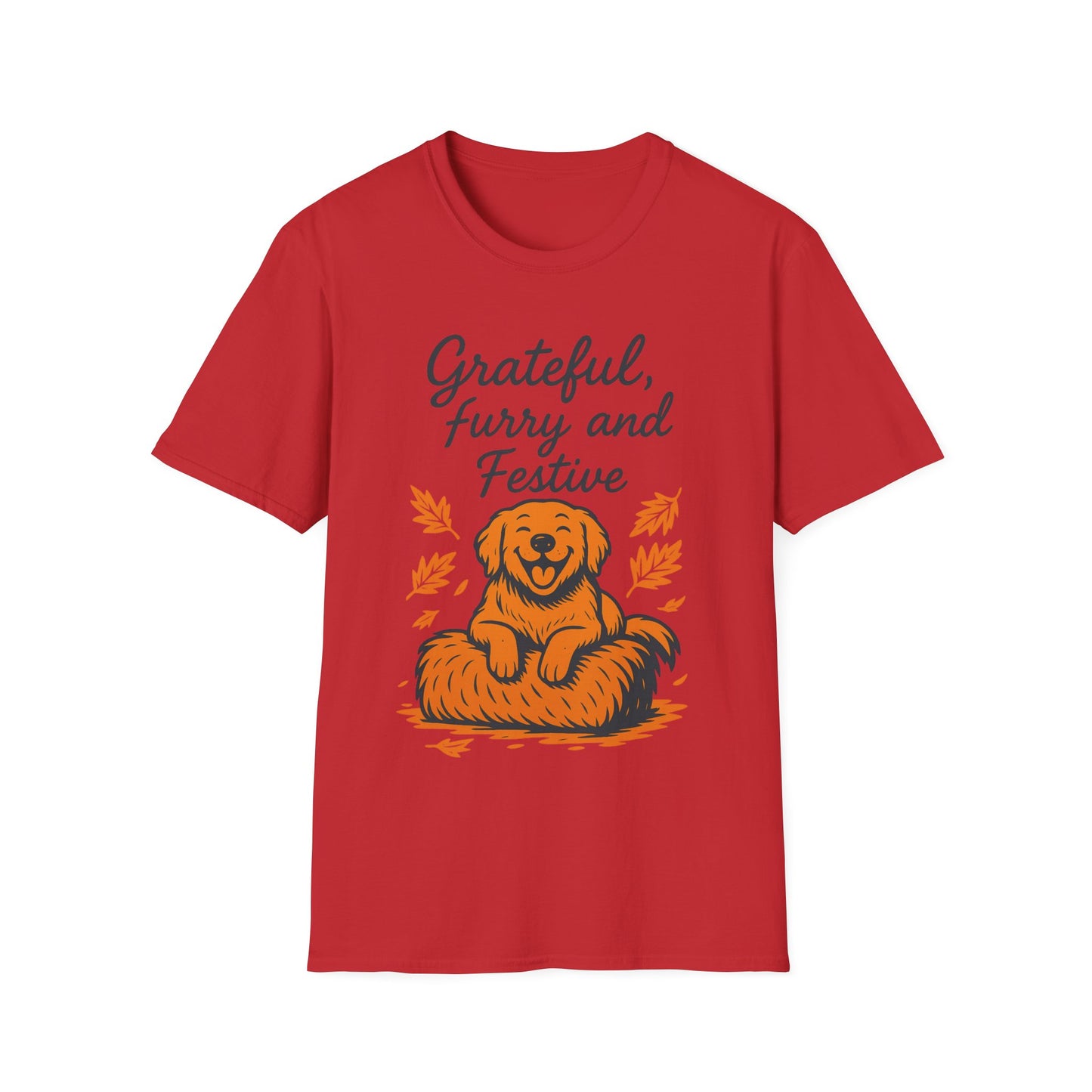 Grateful, Furry and Festive Dog T Shirt