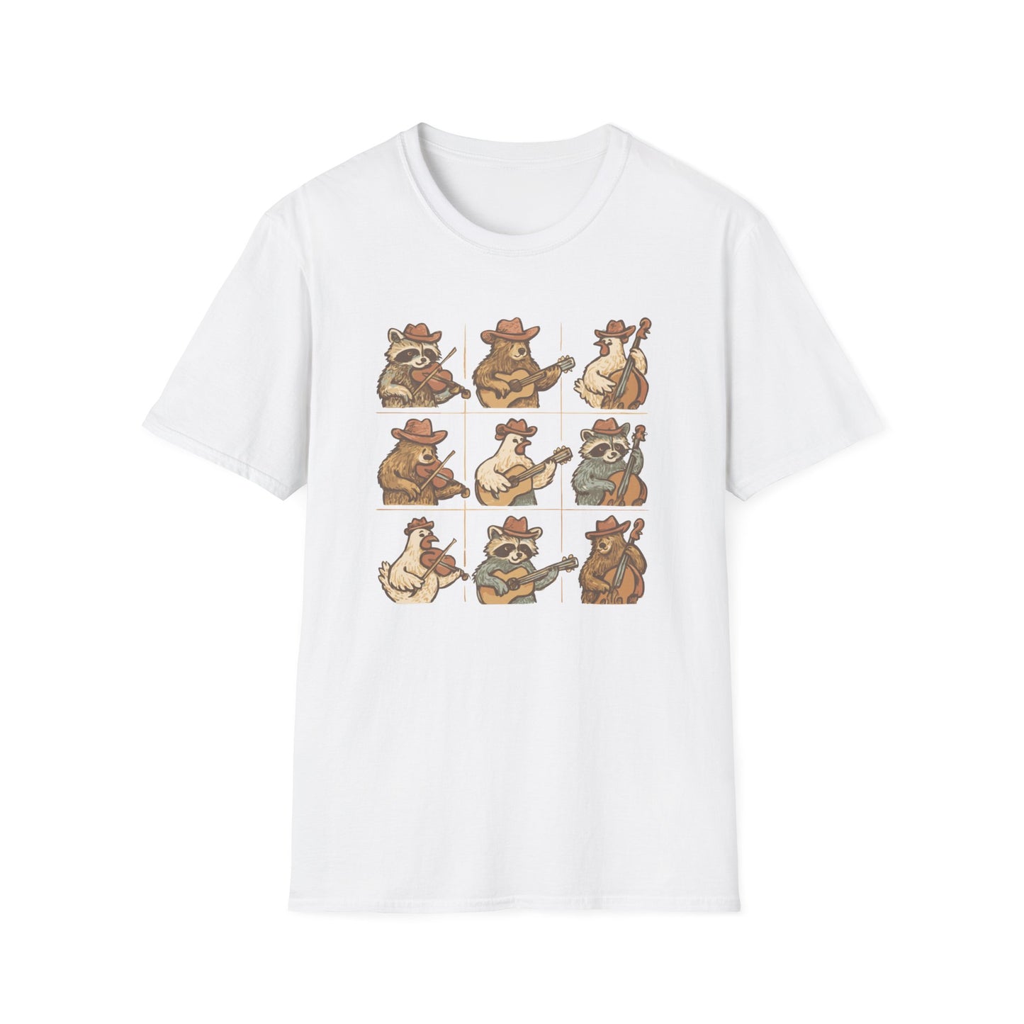 Whimsical Animal Band T-Shirt