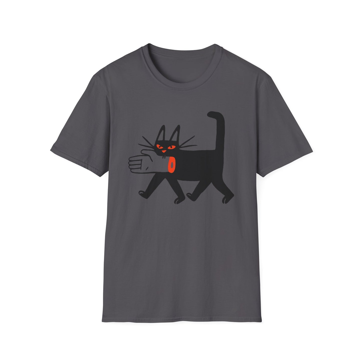 Black Cat With Hand in Its Mouth ComicalT Shirt