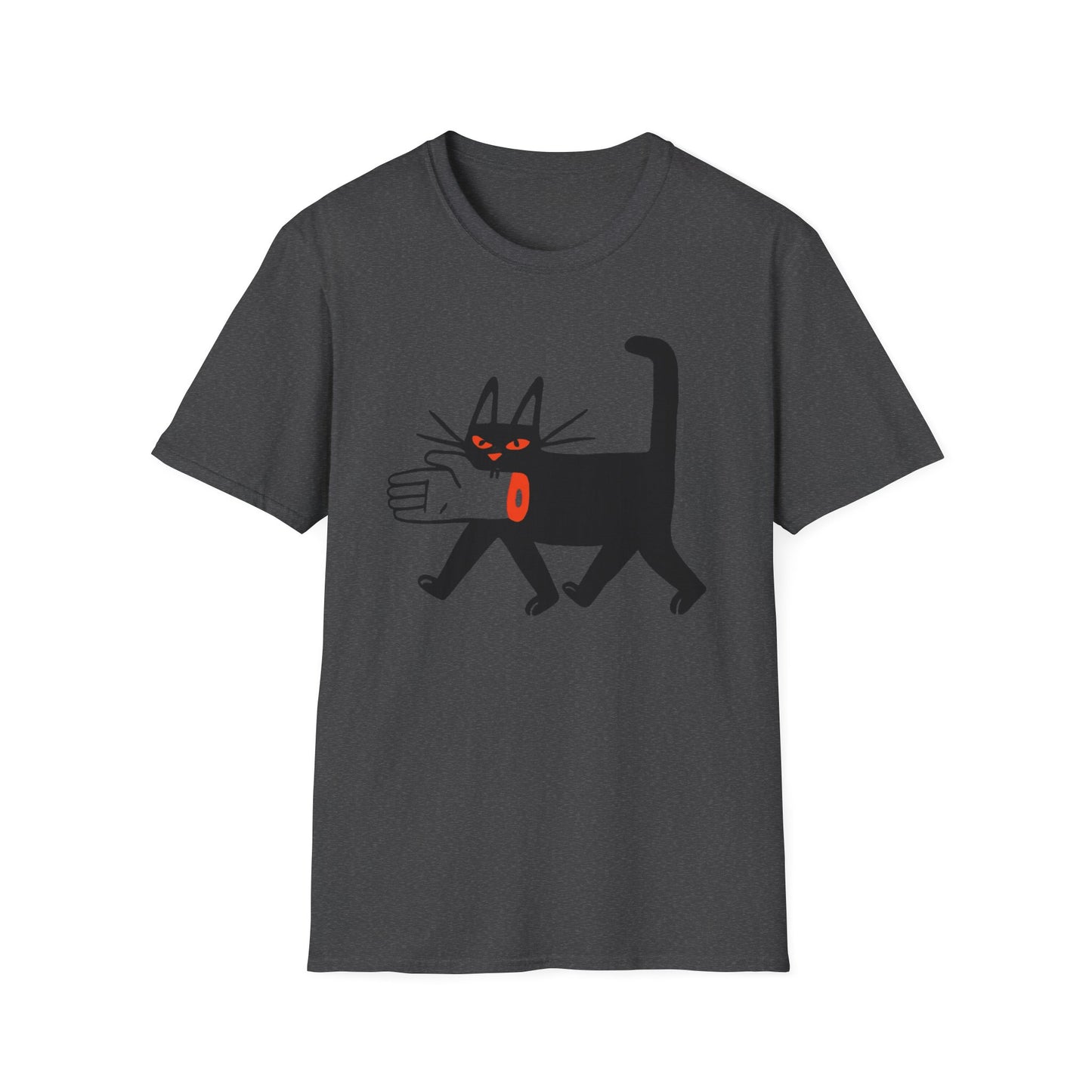 Black Cat With Hand in Its Mouth ComicalT Shirt
