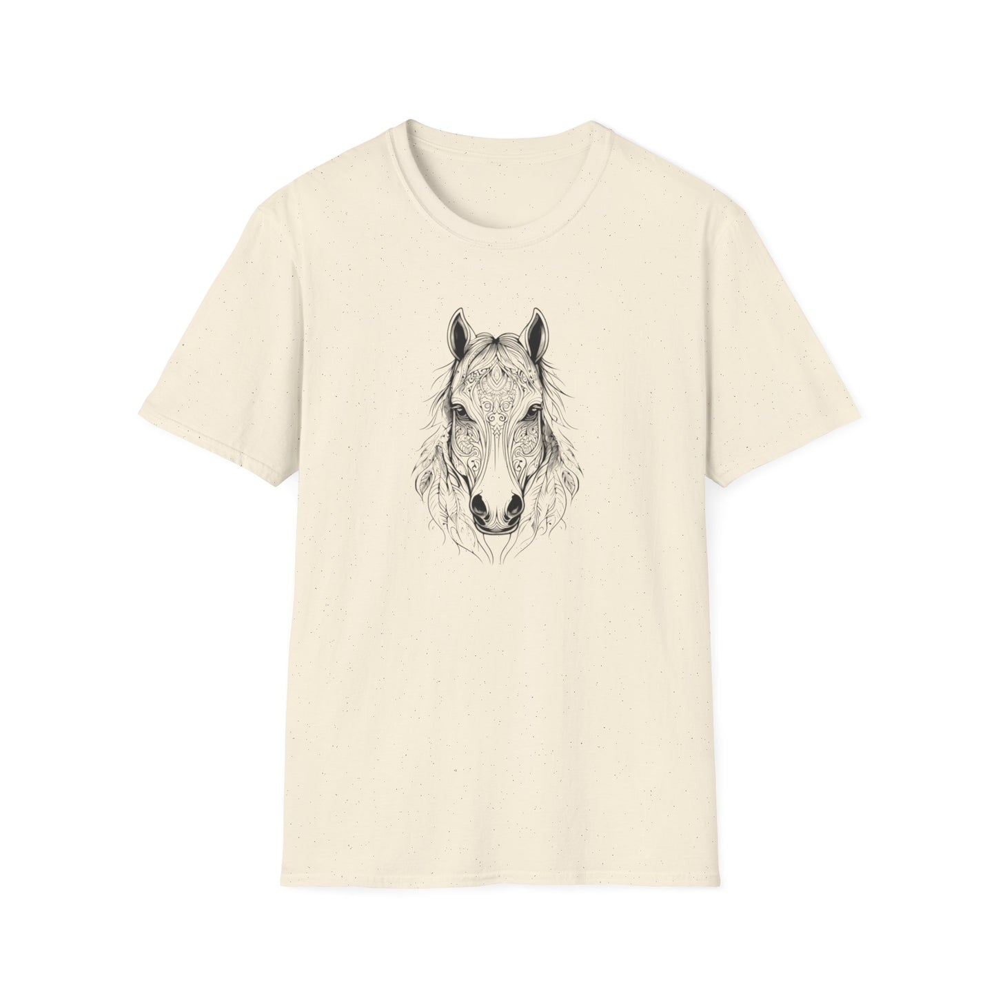 Detailed Mandela Horse Head T Shirt
