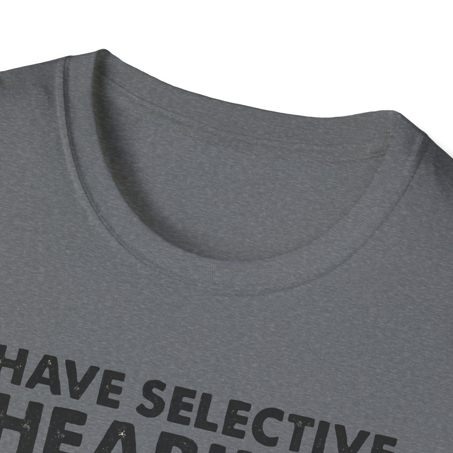 I Have Selective Hearing Cat Grunge Retro T Shirt