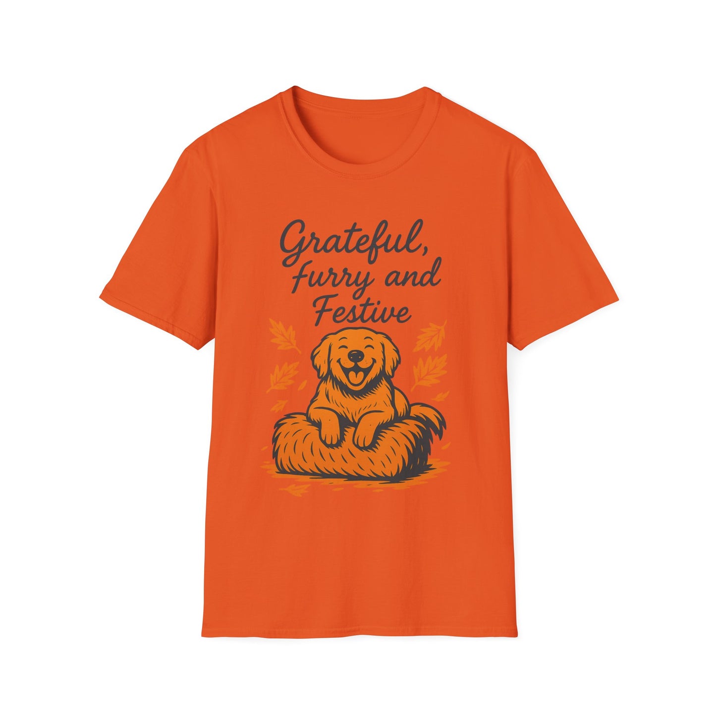 Grateful, Furry and Festive Dog T Shirt