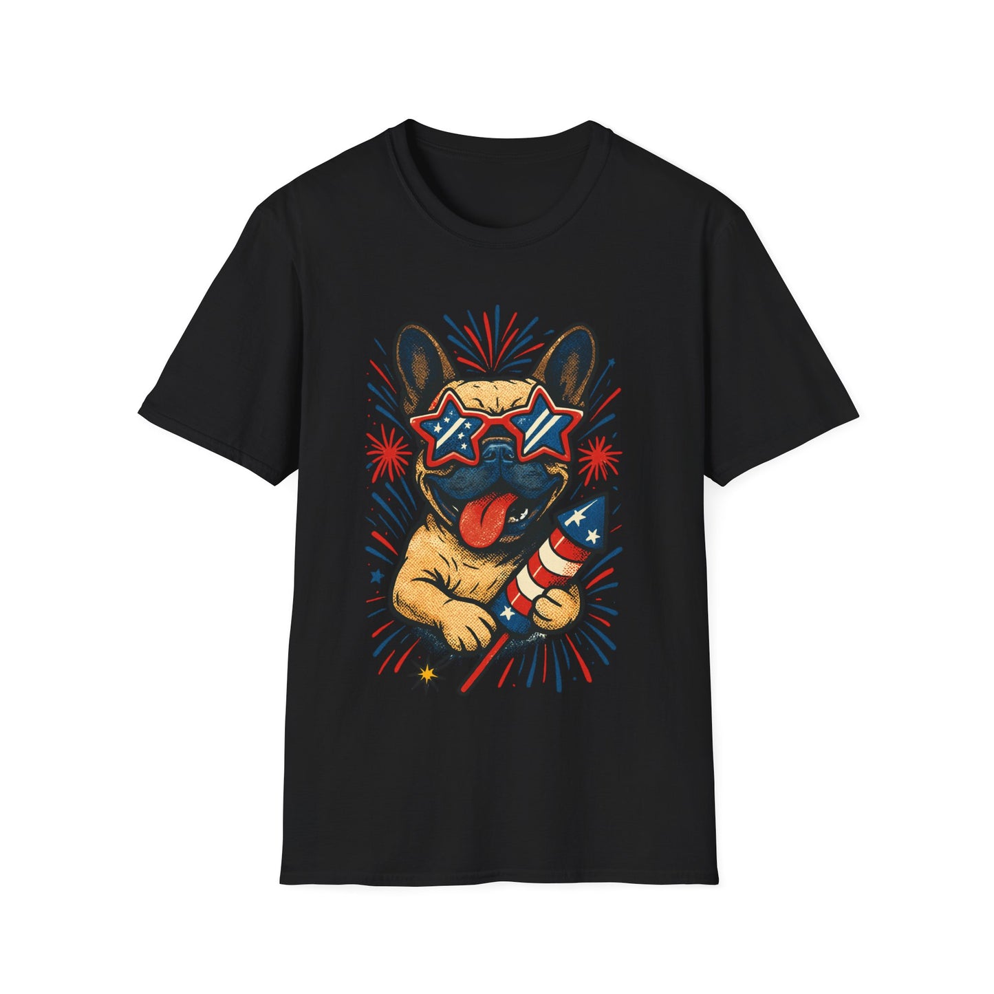 Patriotic French Bulldog T Shirt