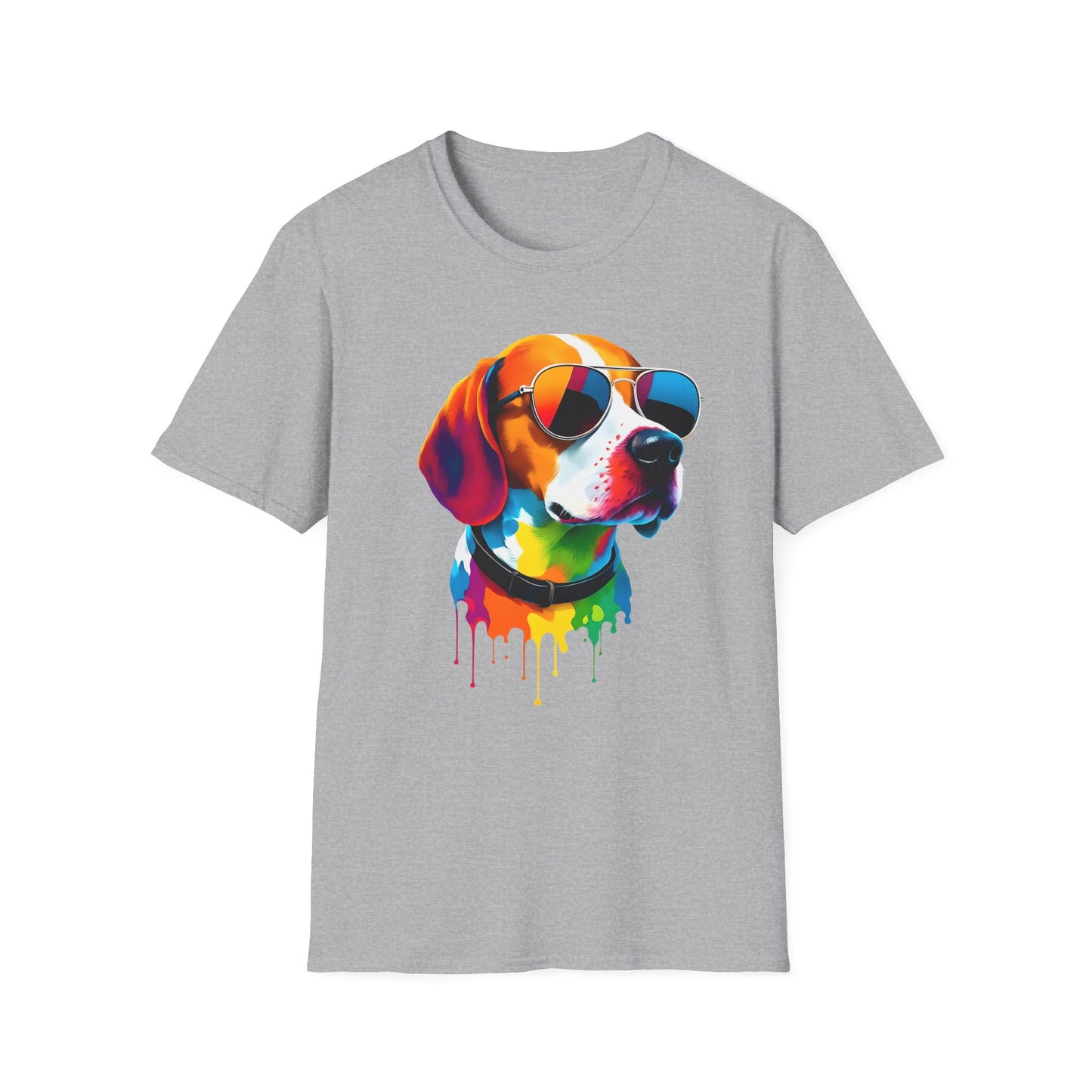 Colorful Image of a Beagle T Shirt