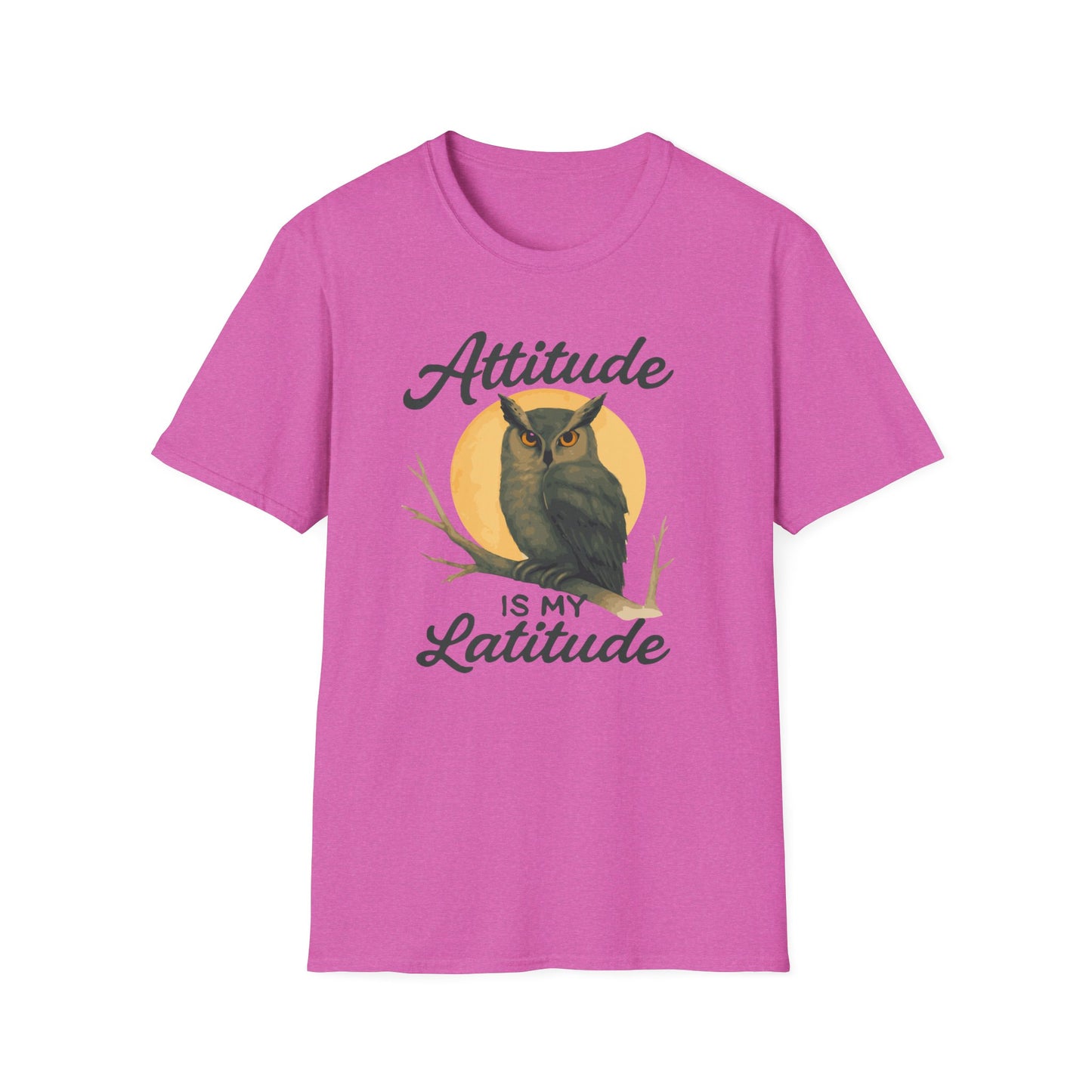 Wise Owl Unisex T-Shirt - Attitude is my Latitude Tee