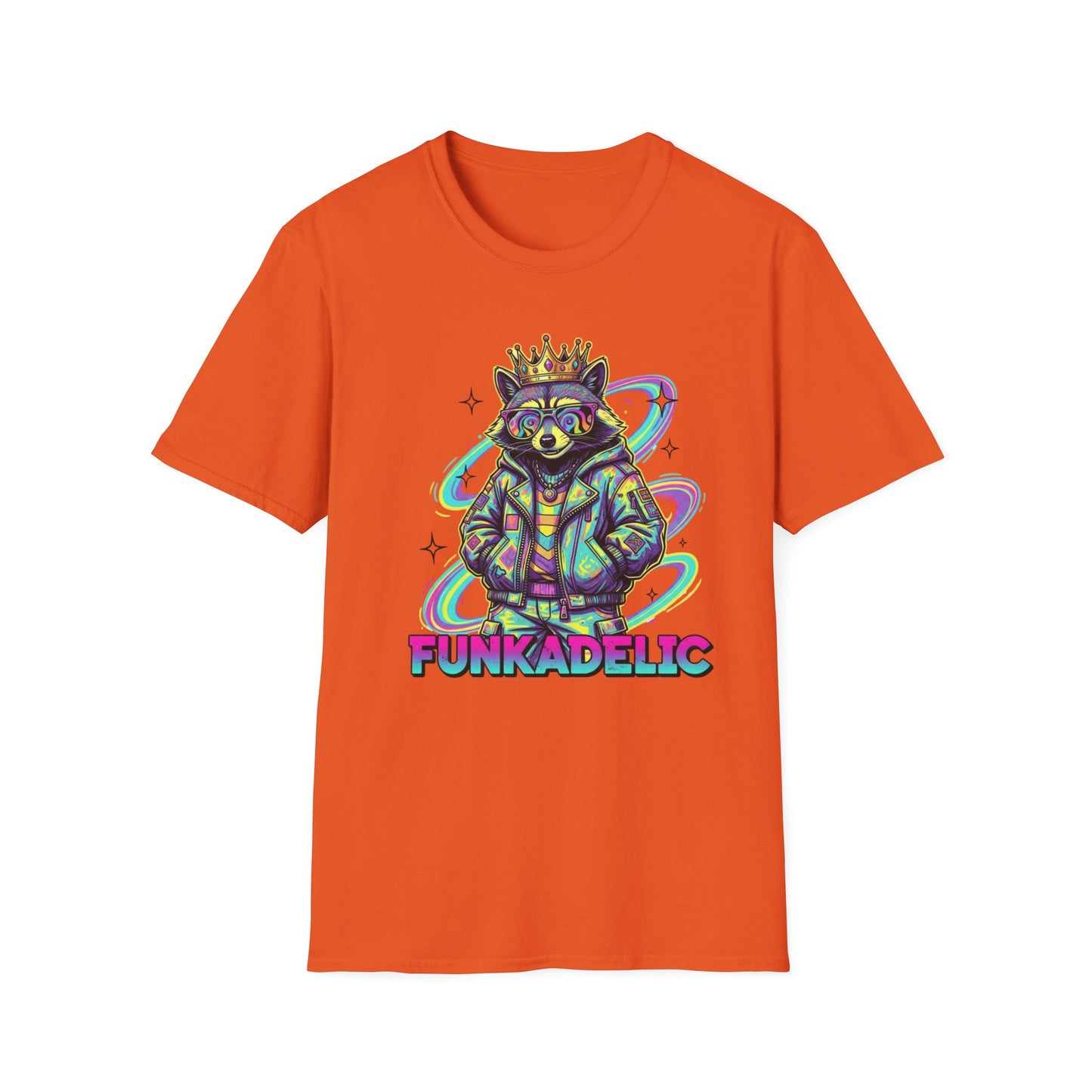 Funkedelic Raccoon With Sunglasses and Jacket T Shirt