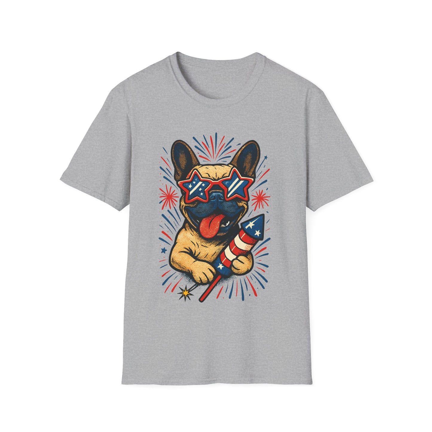 Patriotic French Bulldog T Shirt