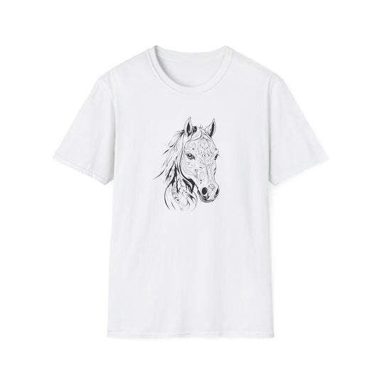 Mandela Horse Head Flowing Mane T Shirt