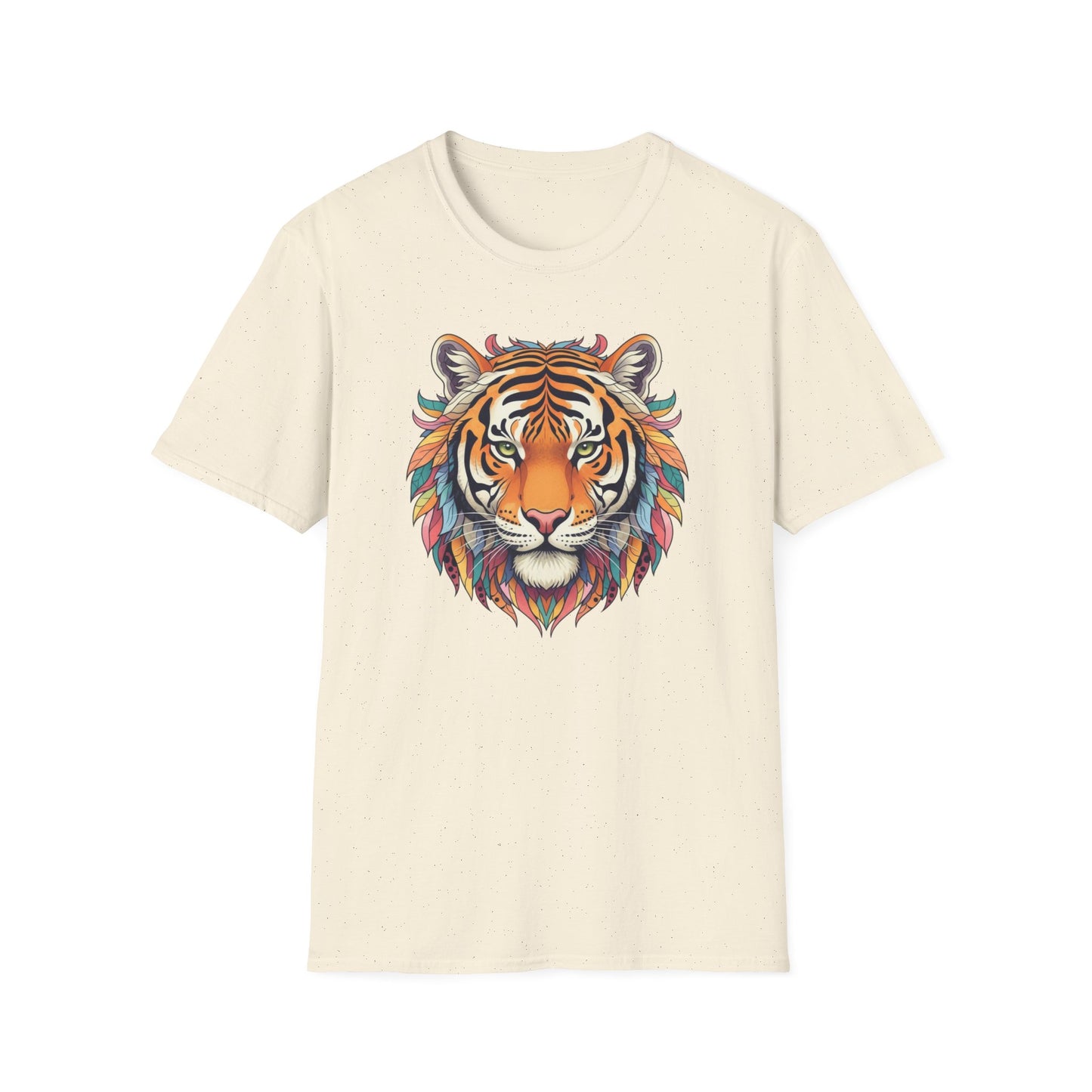 Colorful Mandela Tiger Head T Shirt