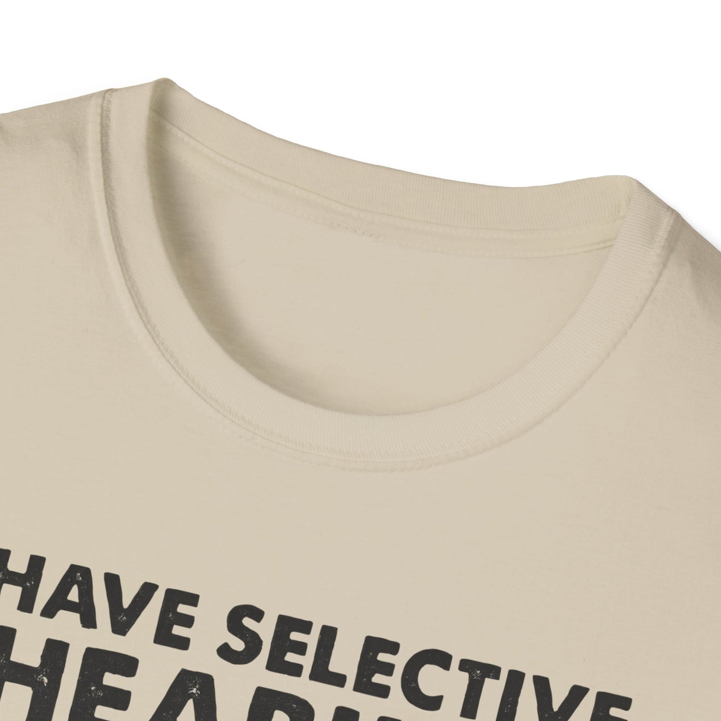 I Have Selective Hearing Cat Grunge Retro T Shirt