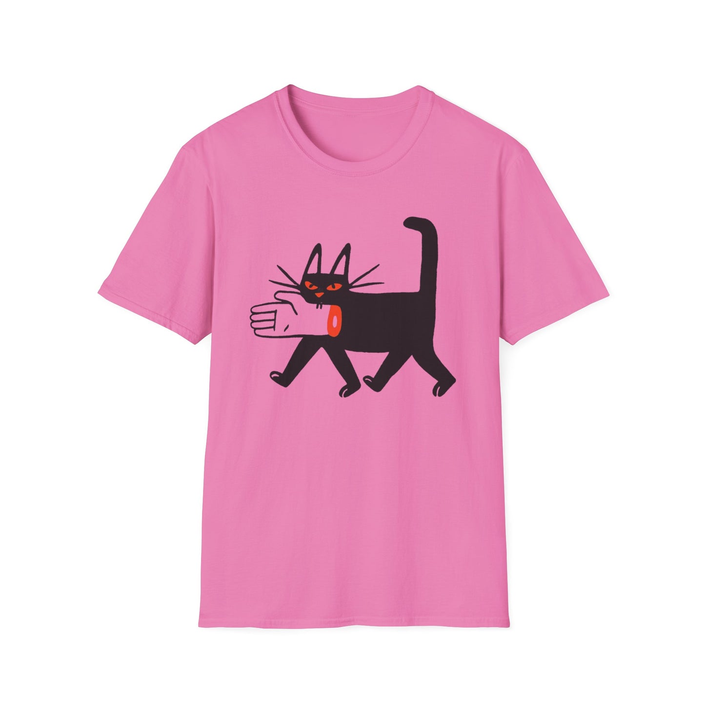 Black Cat With Hand in Its Mouth ComicalT Shirt