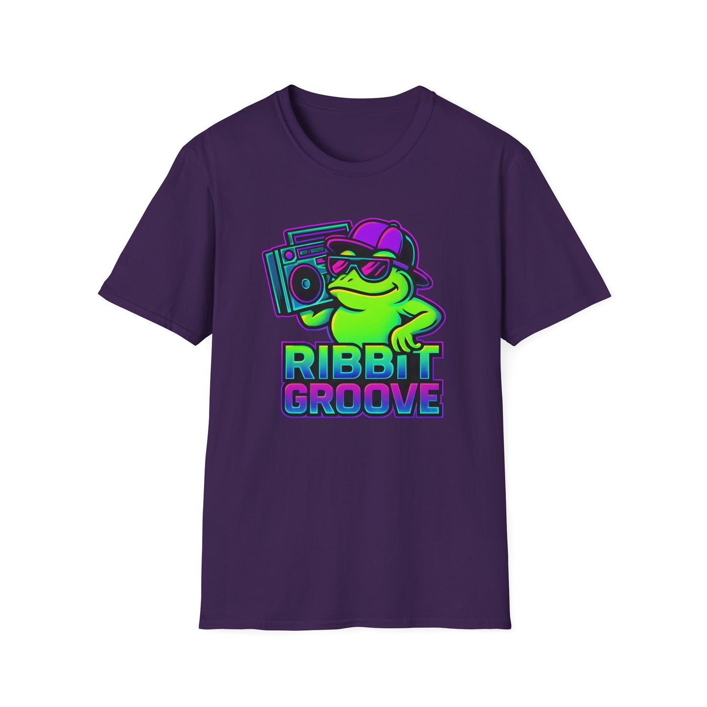 Ribbit Groove Frog With Boom Box T Shirt