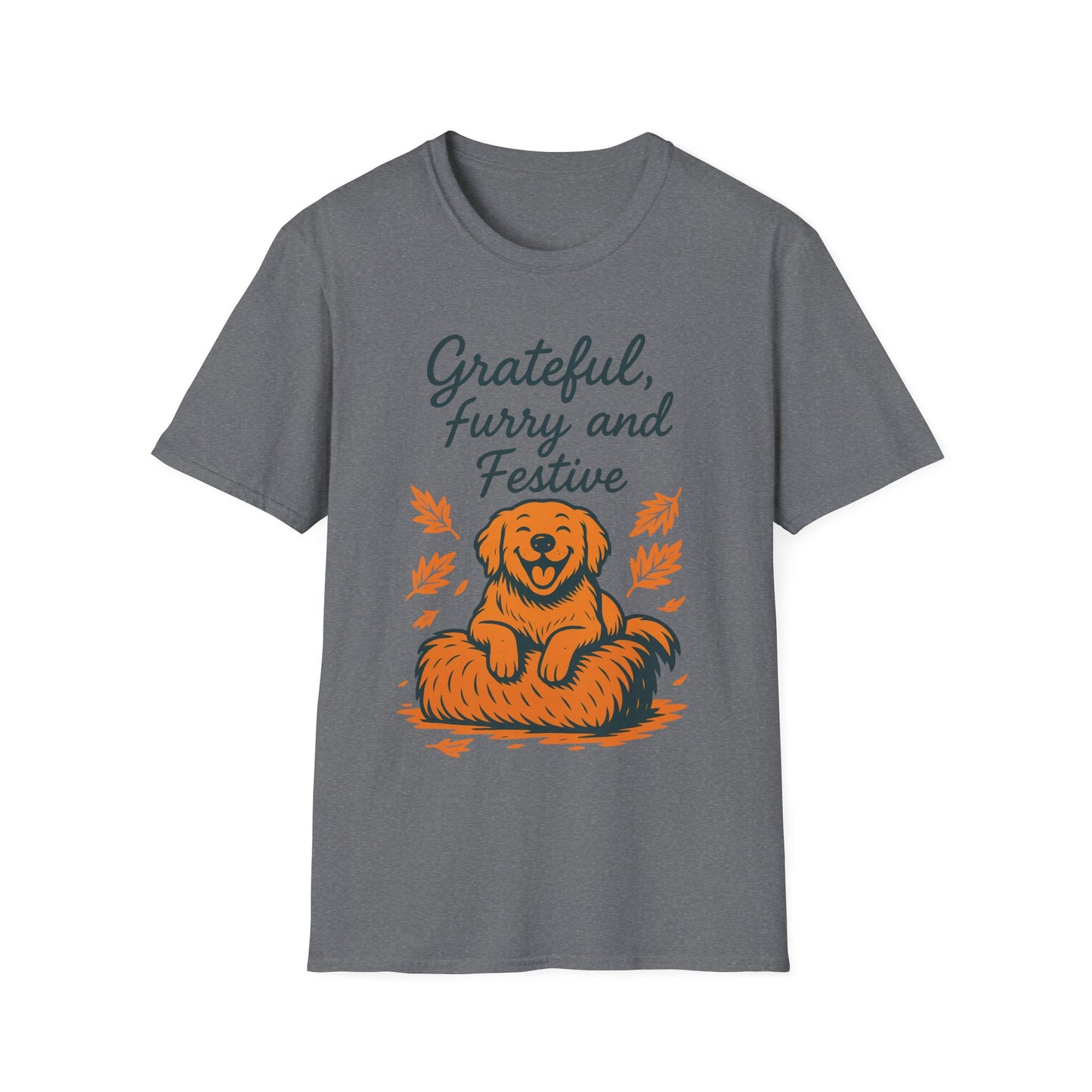 Grateful, Furry and Festive Dog T Shirt