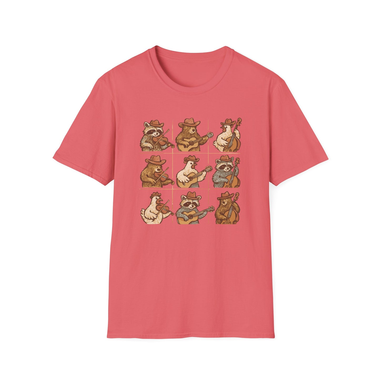 Whimsical Animal Band T-Shirt