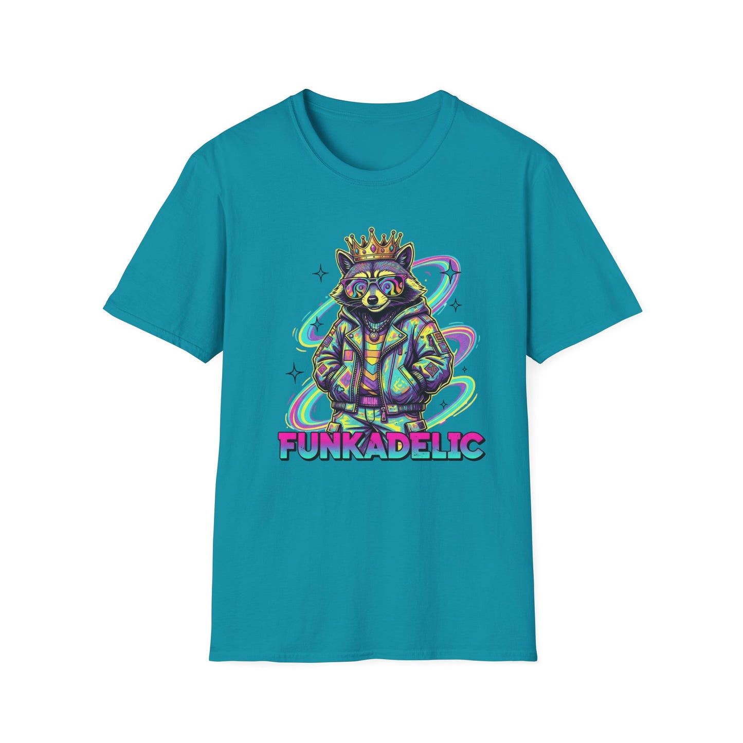 Funkedelic Raccoon With Sunglasses and Jacket T Shirt