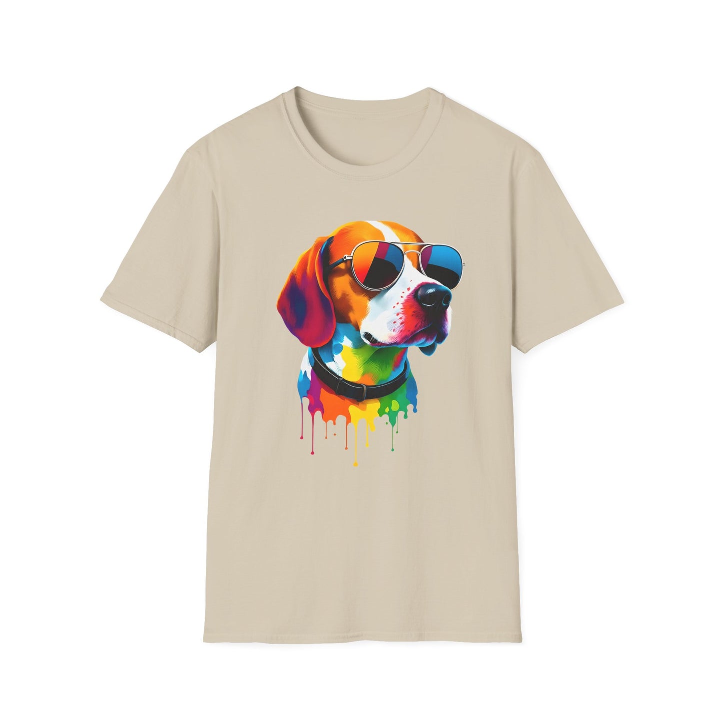Colorful Image of a Beagle T Shirt