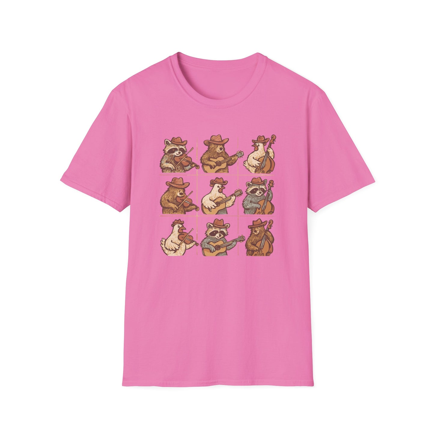 Whimsical Animal Band T-Shirt