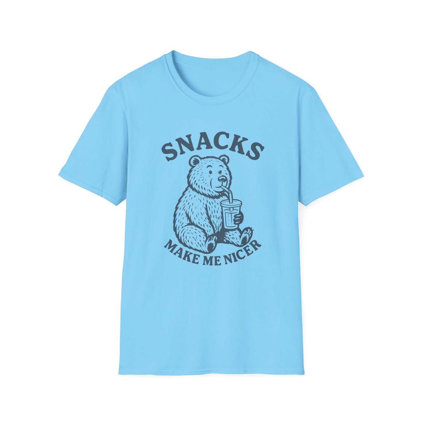 Funny Bear Snacks Make Me Nicer T Shirt