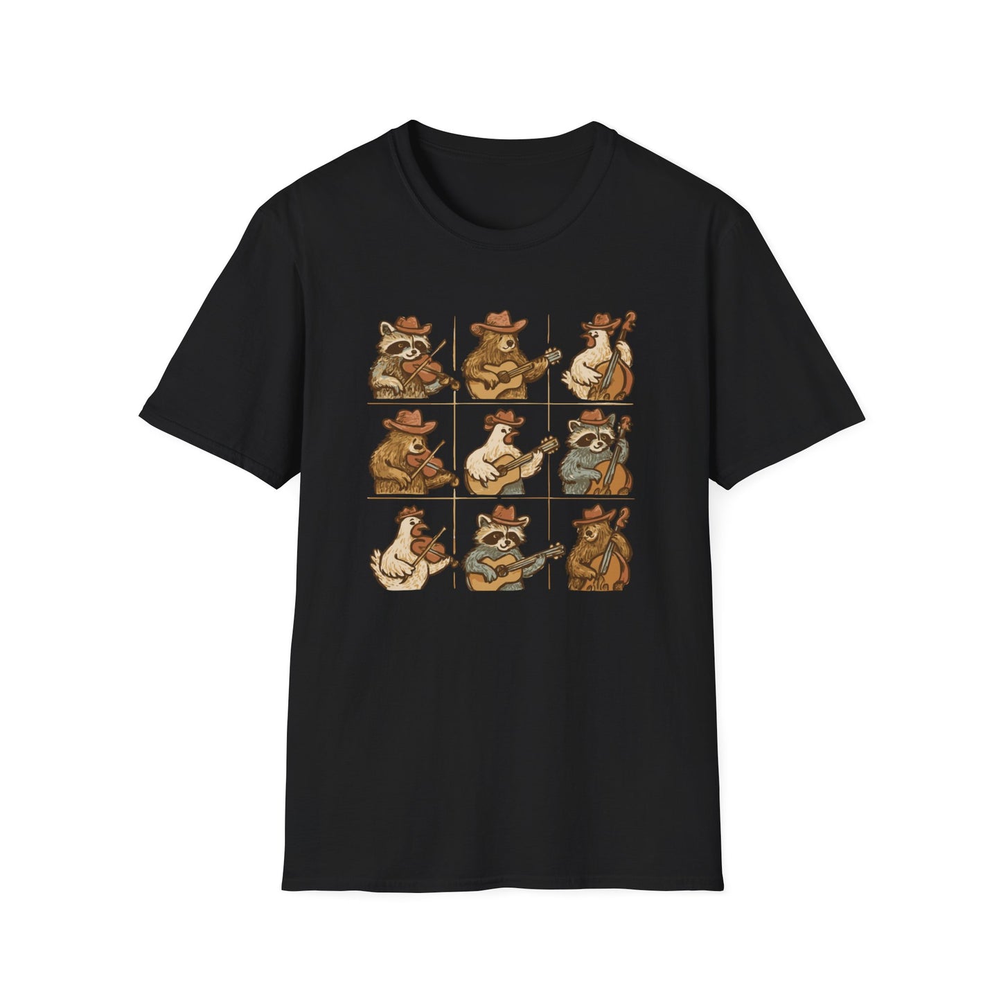 Whimsical Animal Band T-Shirt