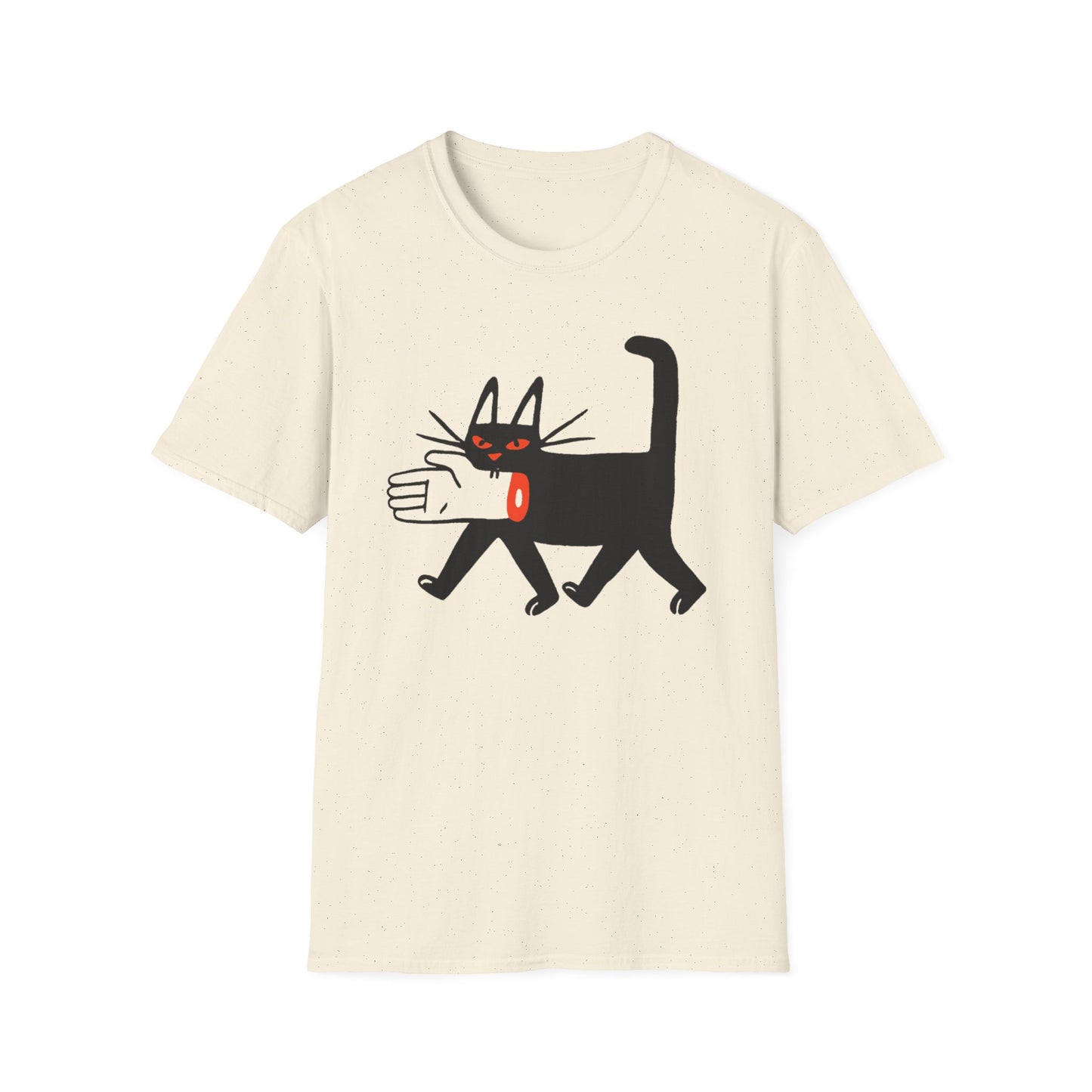 Black Cat With Hand in Its Mouth ComicalT Shirt