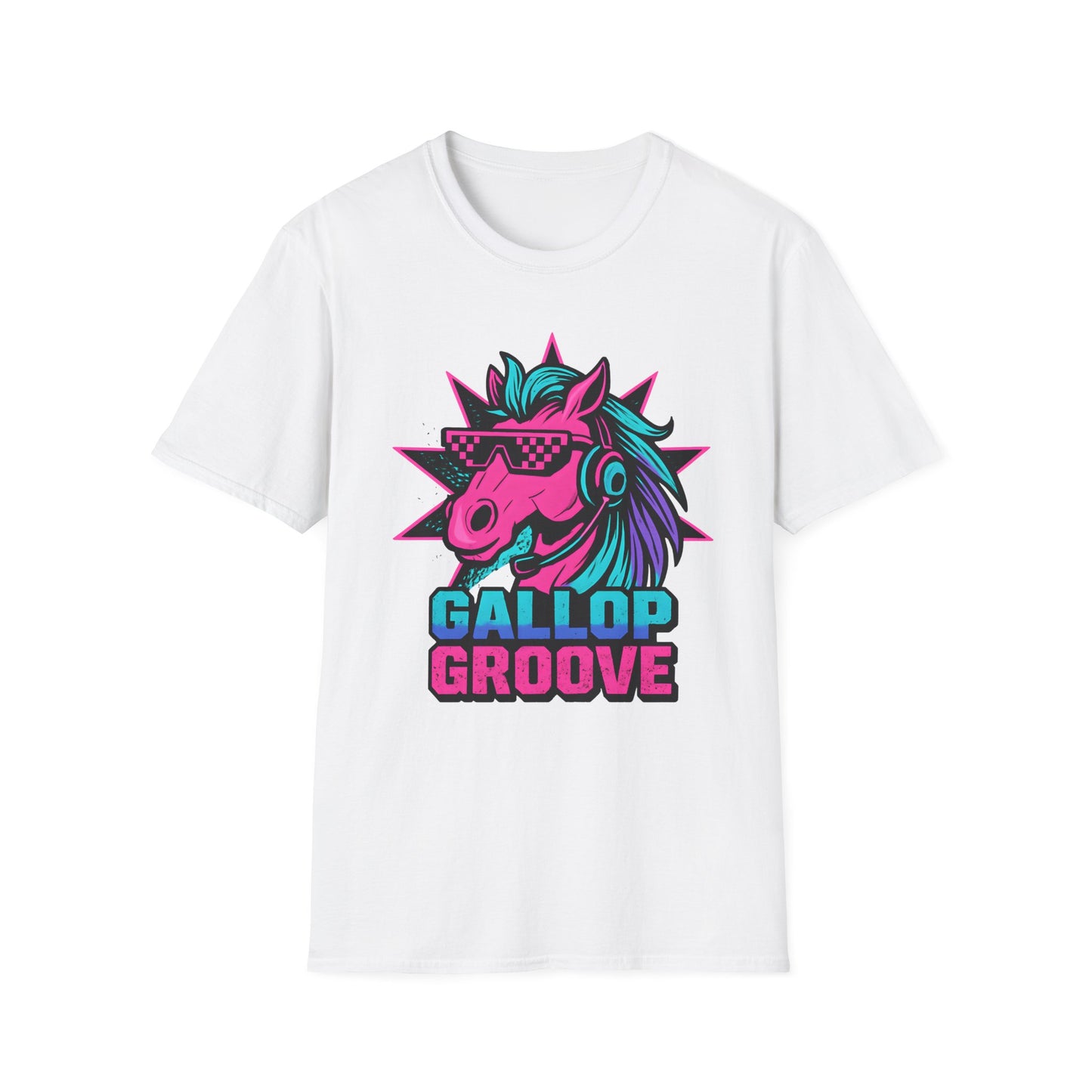 Gallop Groove Vibrant Colors Horse T Shirt