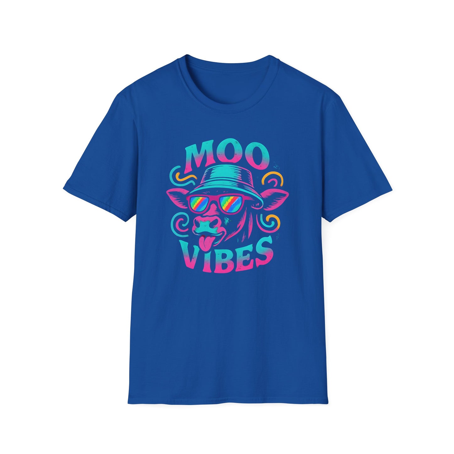 Moo Vibes Psychedelic Cow T Shirt