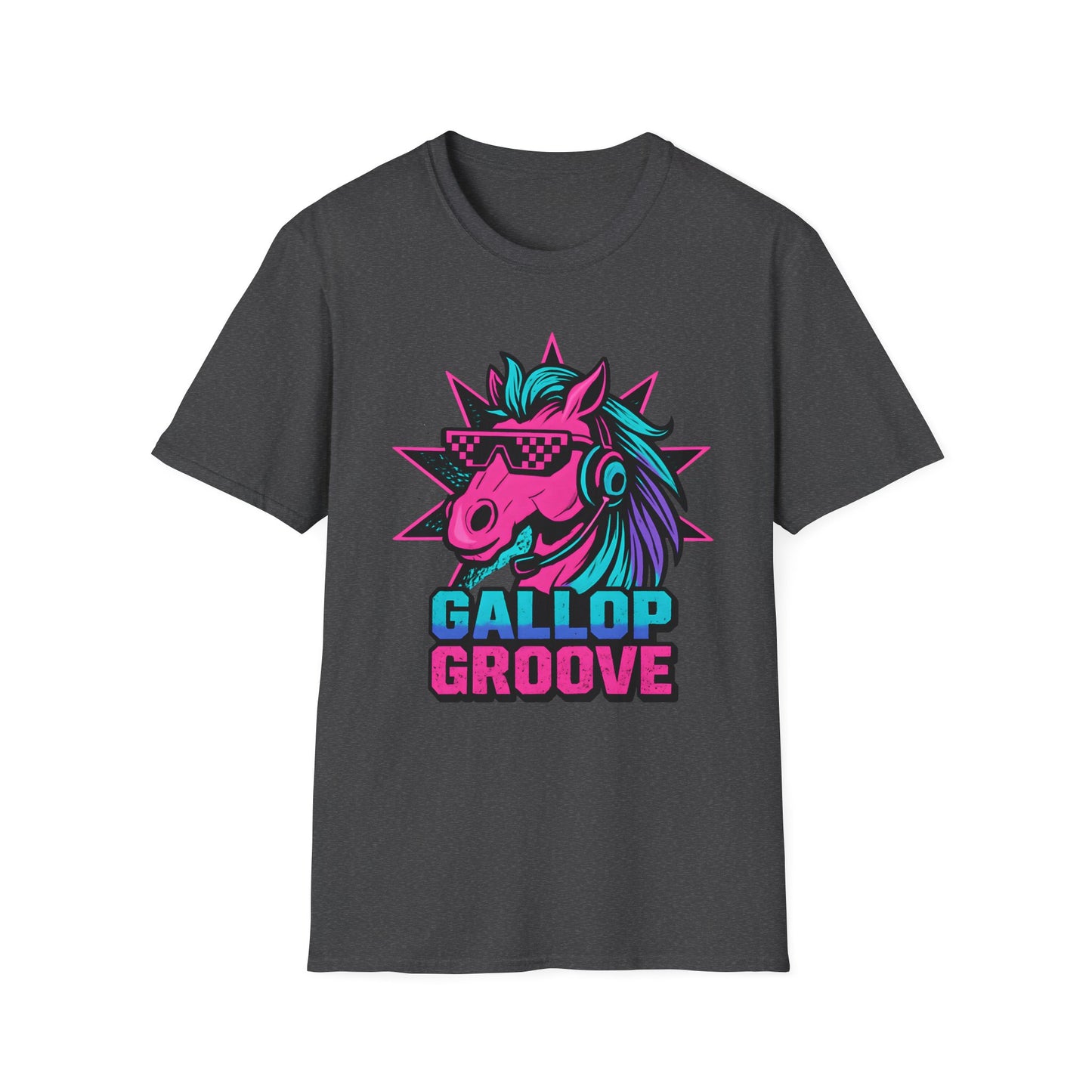 Gallop Groove Vibrant Colors Horse T Shirt