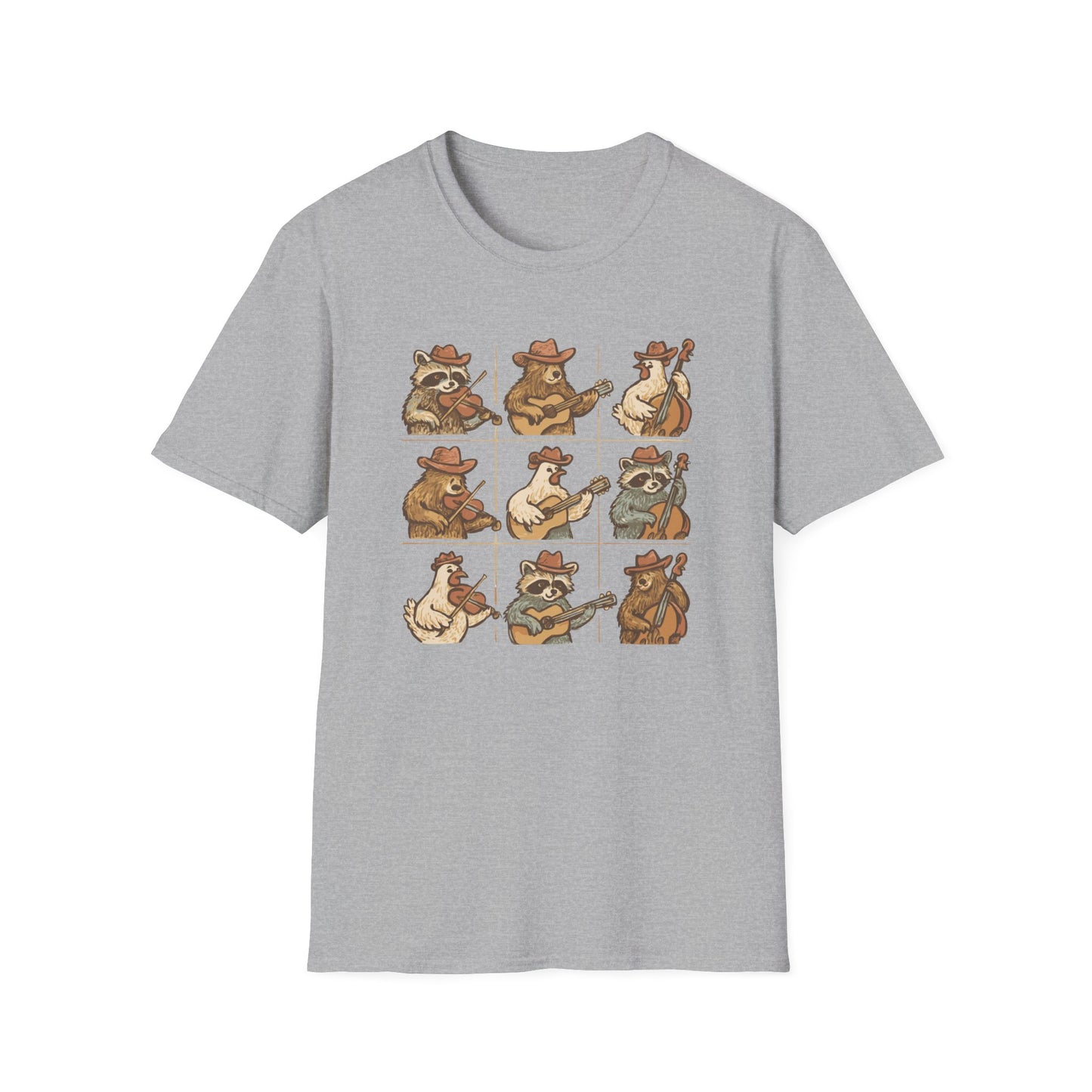 Whimsical Animal Band T-Shirt
