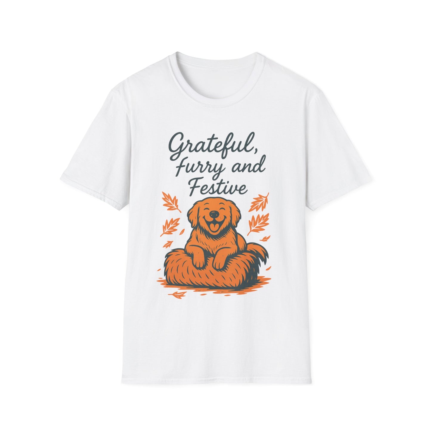 Grateful, Furry and Festive Dog T Shirt