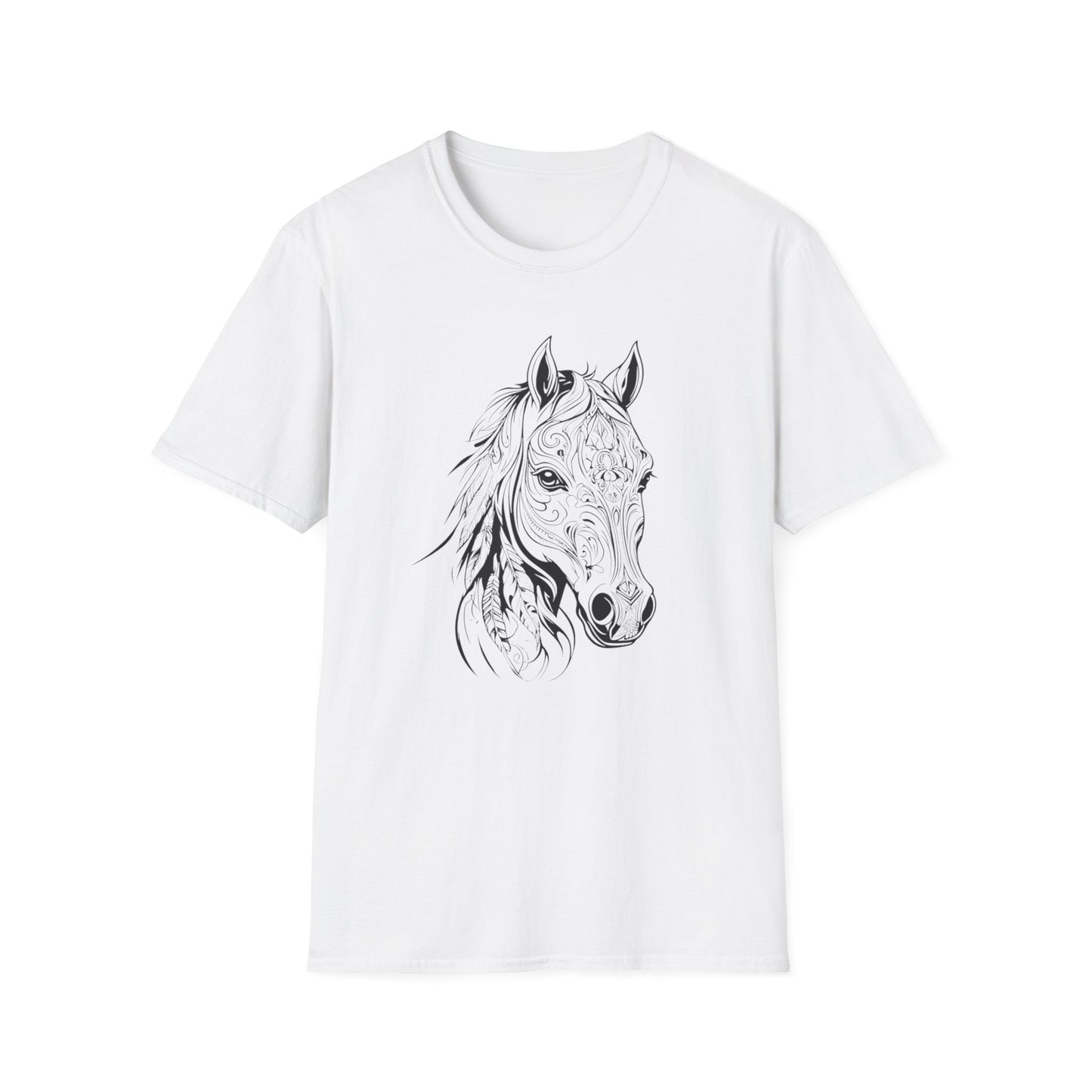 Detailed Mandela Pony Head T Shirt