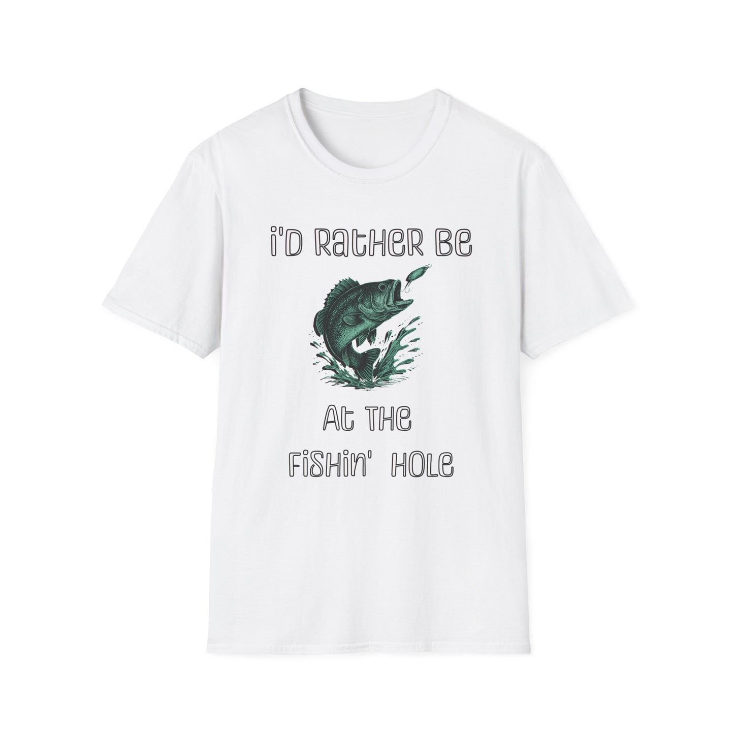 I'd Rather Be At The Fishin' Hole T Shirt
