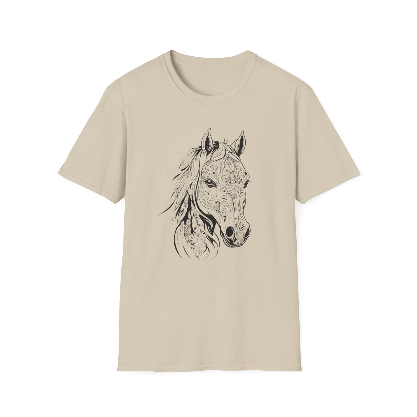 Detailed Mandela Pony Head T Shirt
