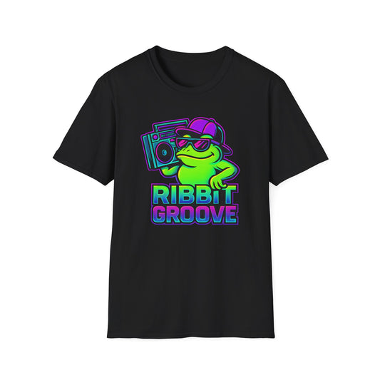 Ribbit Groove Frog With Boom Box T Shirt