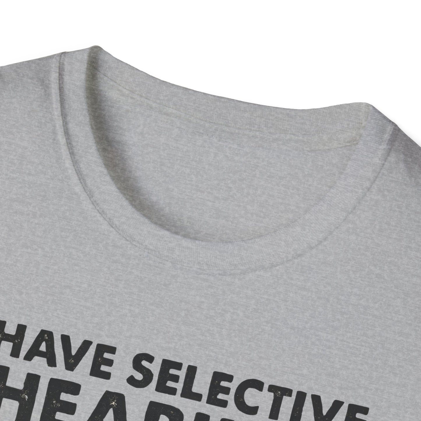 I Have Selective Hearing Cat Grunge Retro T Shirt