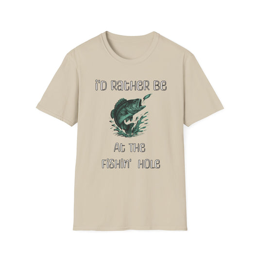 I'd Rather Be At The Fishin' Hole T Shirt