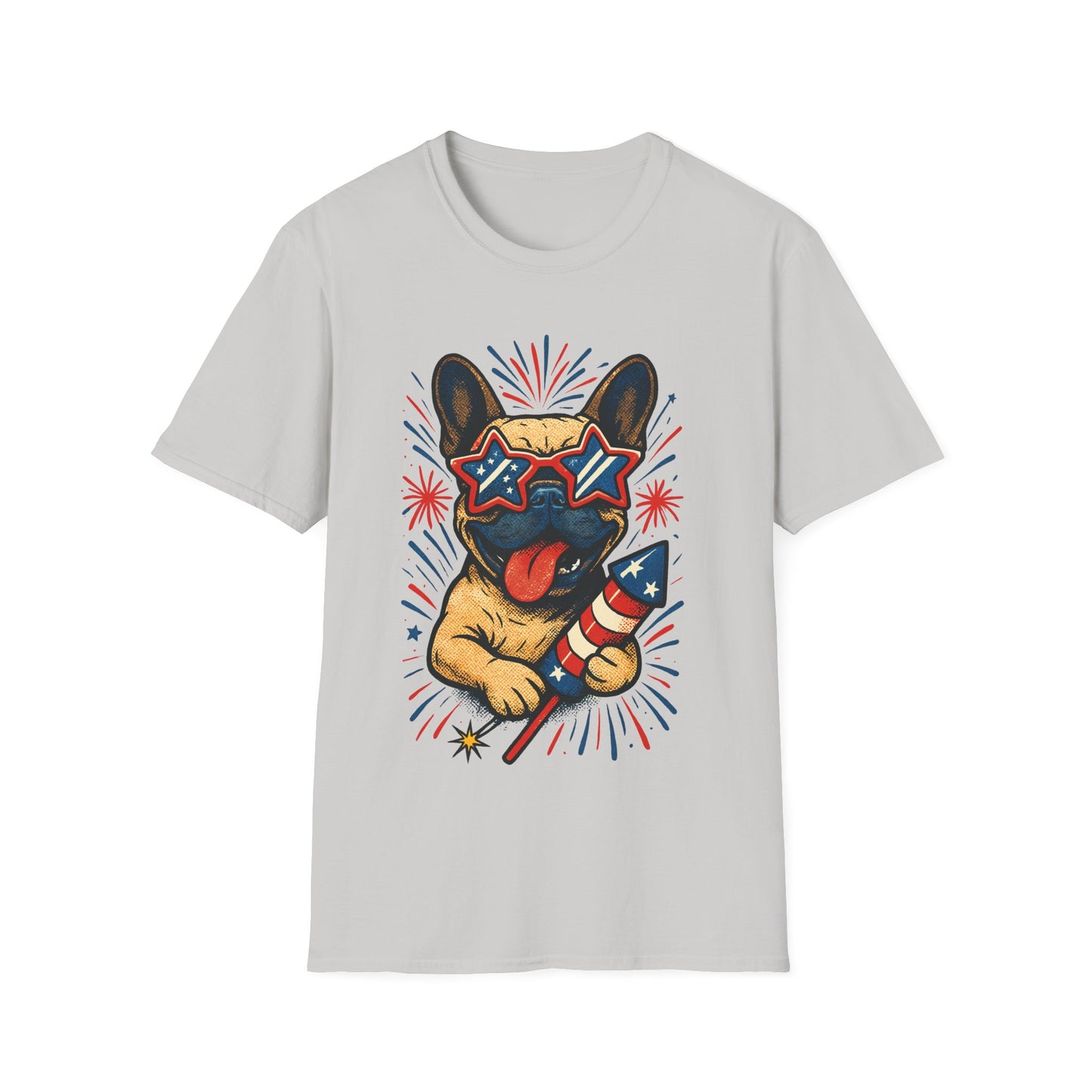 Patriotic French Bulldog T Shirt