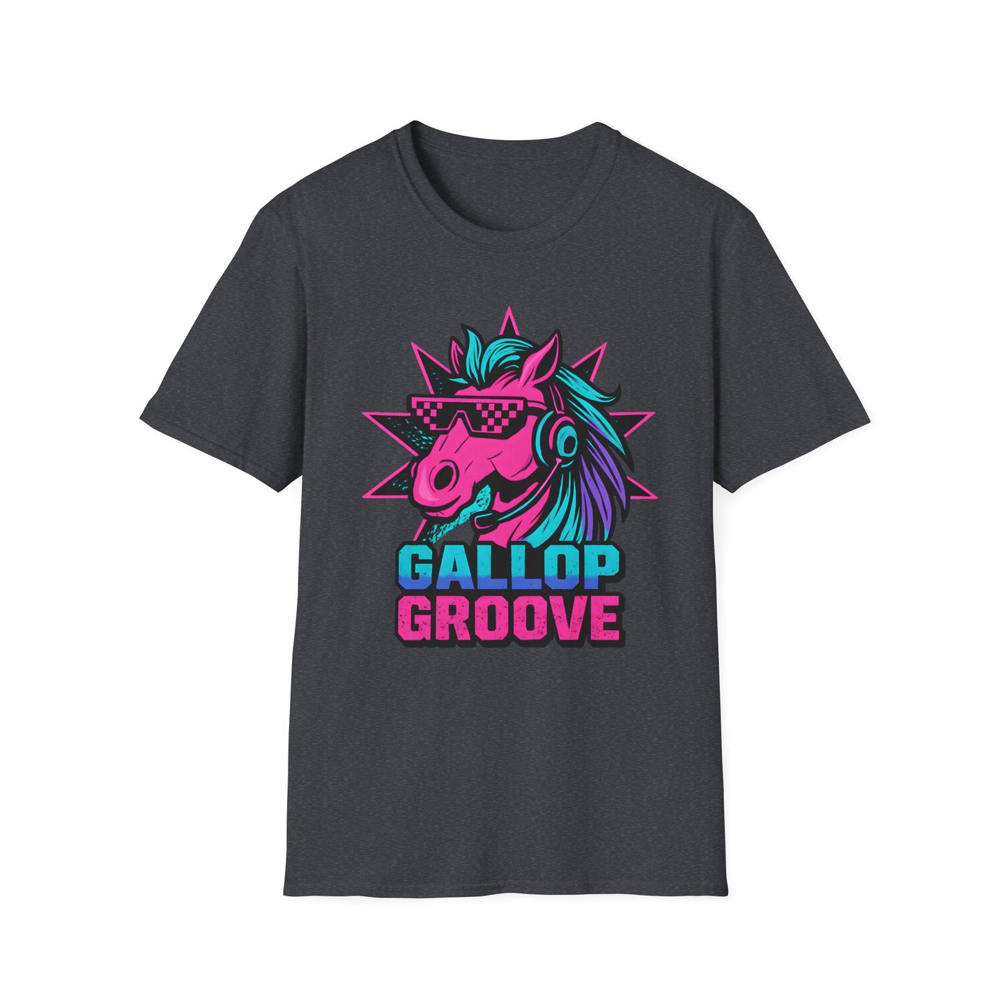 Gallop Groove Vibrant Colors Horse T Shirt