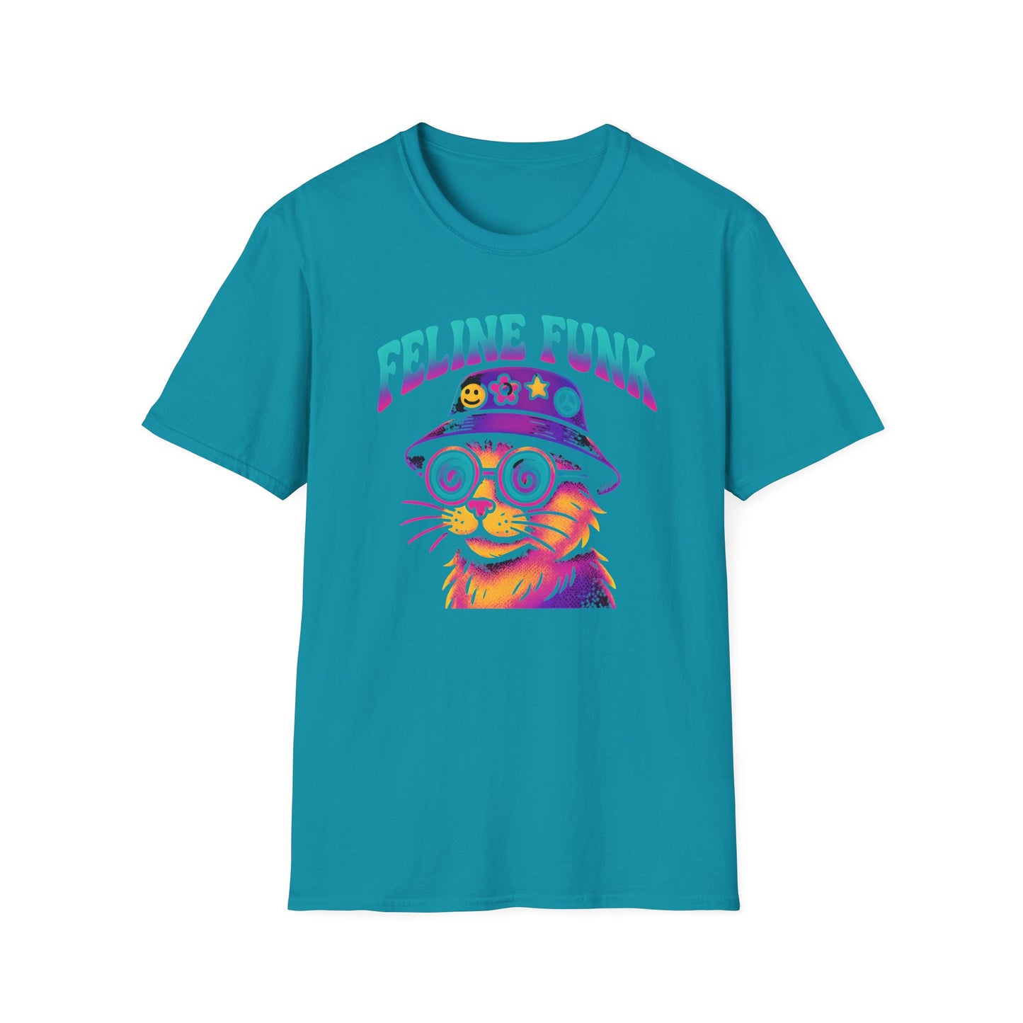 Feline Funk Vivid Color Cat T Shirt