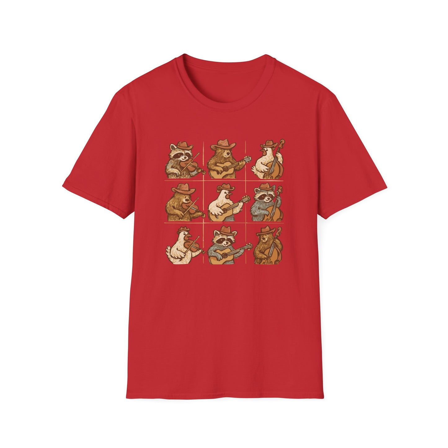 Whimsical Animal Band T-Shirt