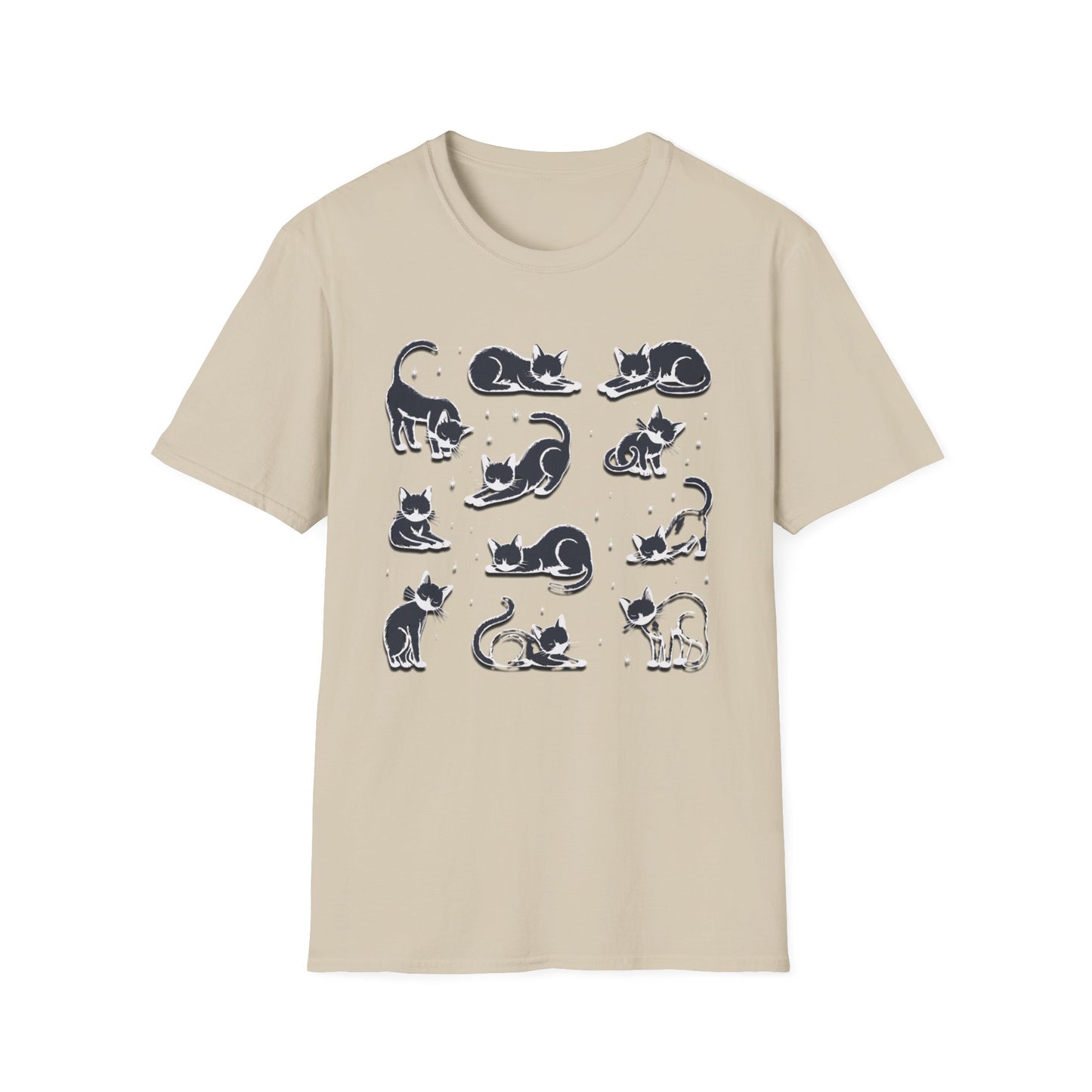 Cats In Playful Postures T Shirt
