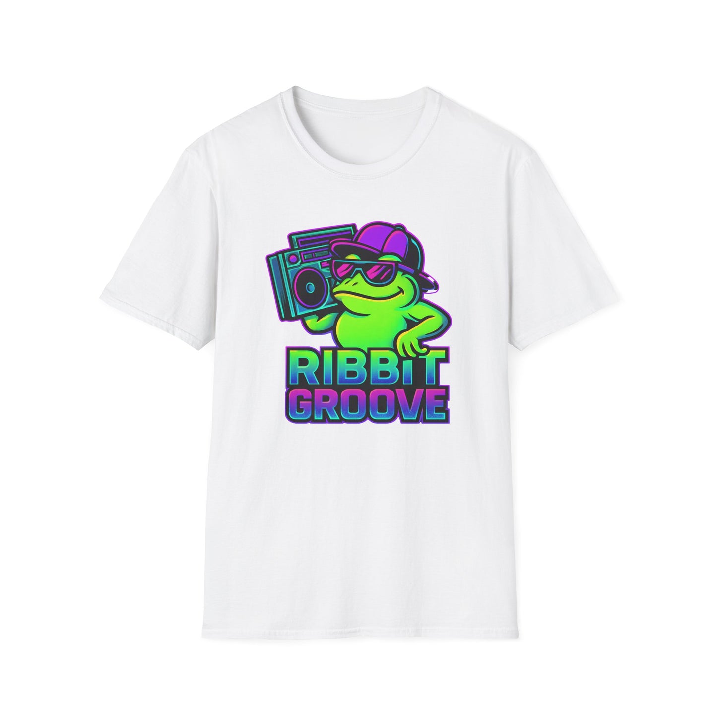 Ribbit Groove Frog With Boom Box T Shirt