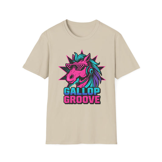 Gallop Groove Vibrant Colors Horse T Shirt